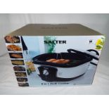 Unused surplus retail stock (not returns) - a Salter 8 in 1 multi cooker,