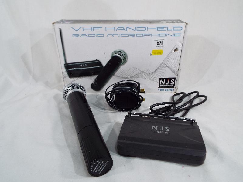 A VHF hand-held radio microphone, 100 series,