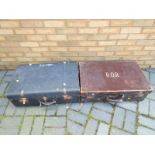 Two vintage suitcases