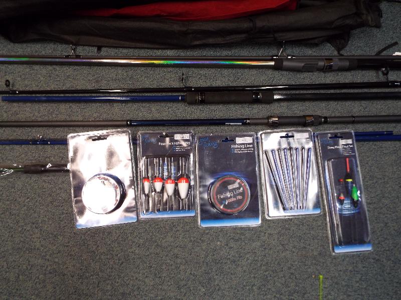 Fishing / Angling equipment - a collection of three fishing rods to include a Supermatch three - Image 2 of 2