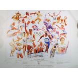 A British Olympic Legends colour poster celebrating 100 years of British Olympic Achievement by