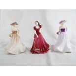 Three Coalport figurines entitled Lorett