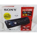 A Sony CDX - GT530UI car stereo system,