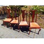 Four early 20th century mahogany dining