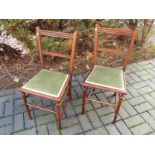 A pair of early 20th century mahogany di