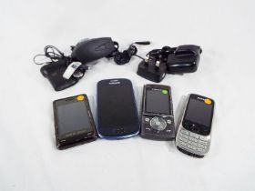 Four mobile telephones to include a Sams