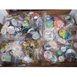 Badges - a large collection of vintage badges predominantly sorted to include a collection of