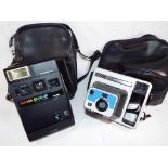 Photographic equipment - a Kodak EK2 instant camera with protective case and strap and a Kodak