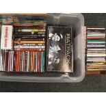 Two boxes containing in excess of 60 cds,