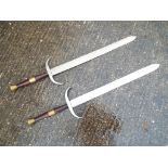 Masonic - two ceremonial swords 97 cm (l) (2)