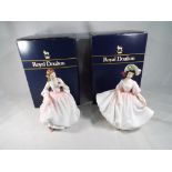 Royal Doulton - 2 figurines entitled Tender Moment HN3303 and Sunday Best HN2698,