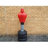 A large good quality heavy duty martial arts training man with stand