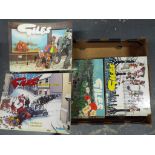 Giles - two boxes containing approiximately 40 annual books of cartoons by Giles,