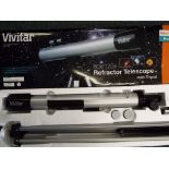 A Vitivar 69 x 120 refractor telescope,