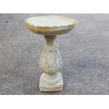 Stonework - a reconstituted stone birdbath