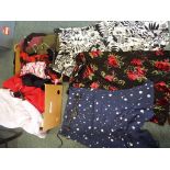 Two boxes containing a large quantity of good quality clothing predominantly skirts and jackets,