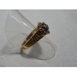 A lady’s hallmarked 18ct gold diamond cluster ring, approx. weight 4.6 grams, size O ½, boxed. Est.