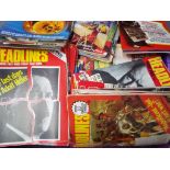 A large quantity of Headlines magazines,