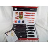 Unused retail stock (not returns) - a professional Waltmann und Sohn six piece knife set with a