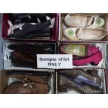 Approximately 35 pairs of lady's shoes to include Hotter, Beverley Feldman,