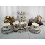 A good mixed lot to include three Wedgwood commemorative plates,