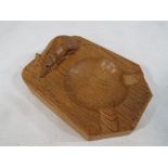 Robert 'Mouseman' Thompson - an oak ash tray of rectangular form,