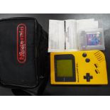 Gameboy - a Nintento Gameboy with carrycase,
