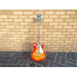 A Vintage Les Paul style electric guitar, cherry sunburst,