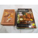 A Petit Larousse Illustre, 1914 book and a Larousse Gastromonique book circa 1968 by Paul Hamlin,