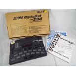 A Zoom RhythmTrak 234, drums, percussion, sfx,