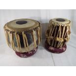 Tabla - a pair of Indian drums comprising a small right hand drum called Dayan and a larger metal