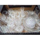 A collection of good quality drinking glasses, bowls and similar.