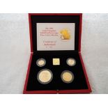 The 1990 United Kingdom Gold Proof Sovereign Four-Coin Collection, Royal Mint,