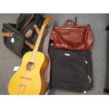 A mixed lot to include an acoustic unnamed guitar,