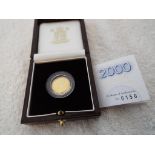 Britannia 2000 Gold Proof £10 Coin, Royal Mint,