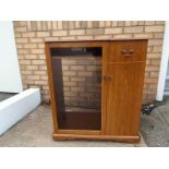 A cabinet with glazed door 90 cm x 79 cm x 43 cm