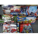 A large quantity of children's games to include Hot Wheels, Angry Birds, Lego Junior,