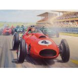 After Tony Smith - eight colour prints 'The British Greats' relating to famous motor racing drivers,