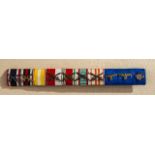 GERMAN REICH 1933 - 1945 - ARMY AWARDS & DECORATIONS : Third Reich Ten Place Ribbon Bar. Ribbon