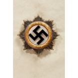 GERMAN REICH 1933 - 1945 - GERMAN CROSS : German Cross in Gold, Klein & Quenzer Issue. Reverse