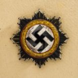 GERMAN REICH 1933 - 1945 - GERMAN CROSS : German Cross in Gold, Zimmermann Issue. Reverse of wide