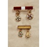 FOREIGN ORDERS & DECORATIONS - FRANCE - Order of the Legion of Honour : Pair of Miniatures with