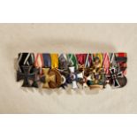 GERMAN ORDERS AND MEDALS PRE 1918 - MEDAL BARS AND MOUNTED GROUPS : Imperial Twelve Piece Medal