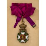 FOREIGN ORDERS & DECORATIONS - BELGIUM - Order of Leopold I : Commander's Neck Badge with Swords.