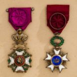 FOREIGN ORDERS & DECORATIONS - BELGIUM - Order of Leopold I : Group of Belgium Decorations.