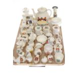 Collection of crested china including WH Goss 'Cambridge' teapot (over forty pieces)