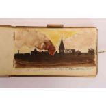 A RARE AND INTERESTING WWI SKETCHBOOK BY A GERMAN ARMY OFFICER, inscribed with the name F.