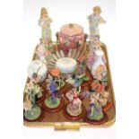 Flower Fairy figures, Maling biscuit jar, bisque figures,