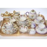 Crown Staffordshire tea for two,