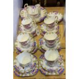 New Chelsea 'Woodland' thirty five piece part tea service